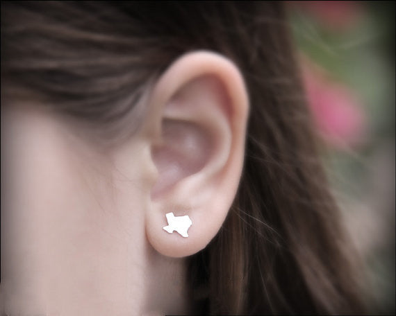 Wholesale Texas Map Stainless Steel Earrings