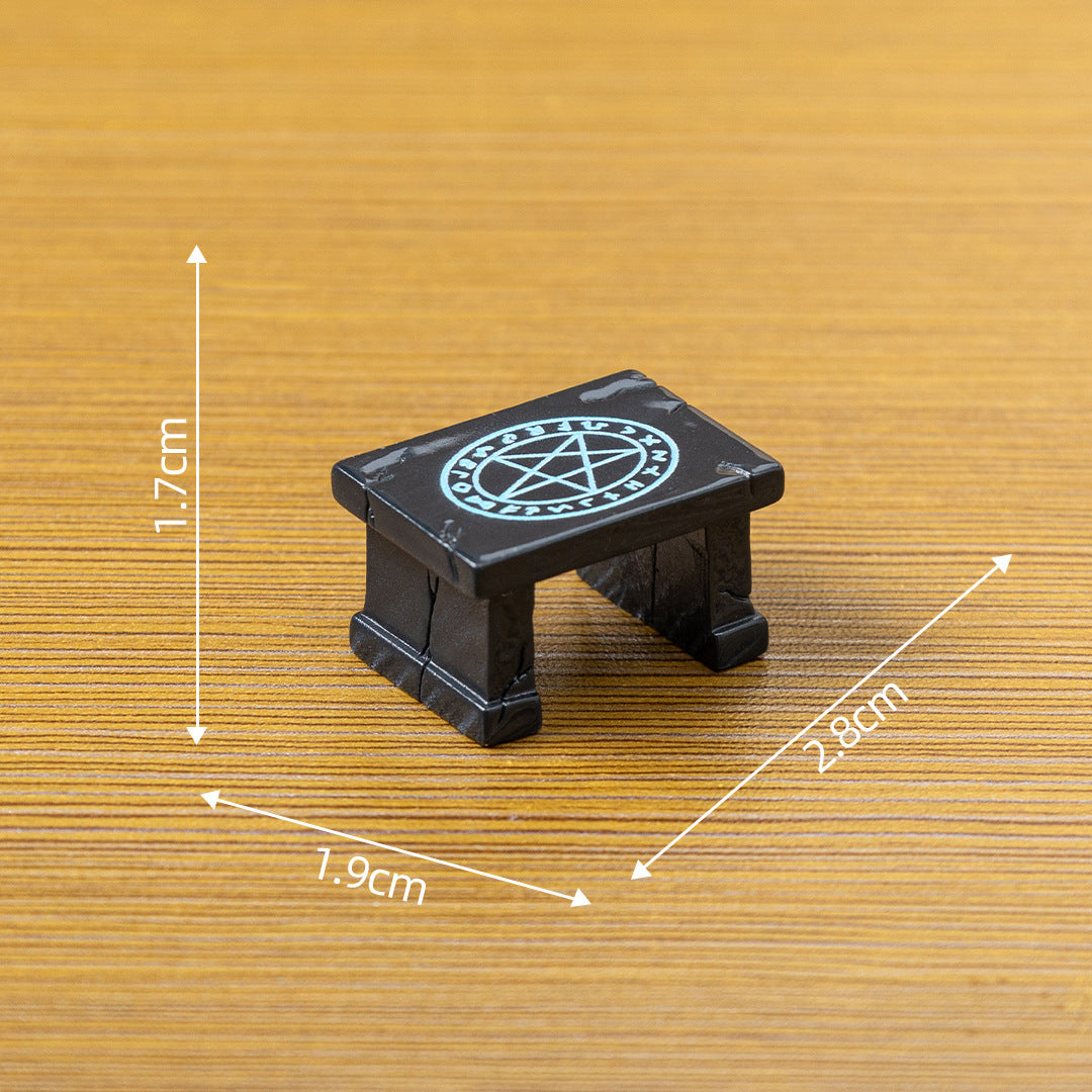 Wholesale Stylish  Miniature Table Chair Set Resin Dollhouse DIY Decor Party Resale