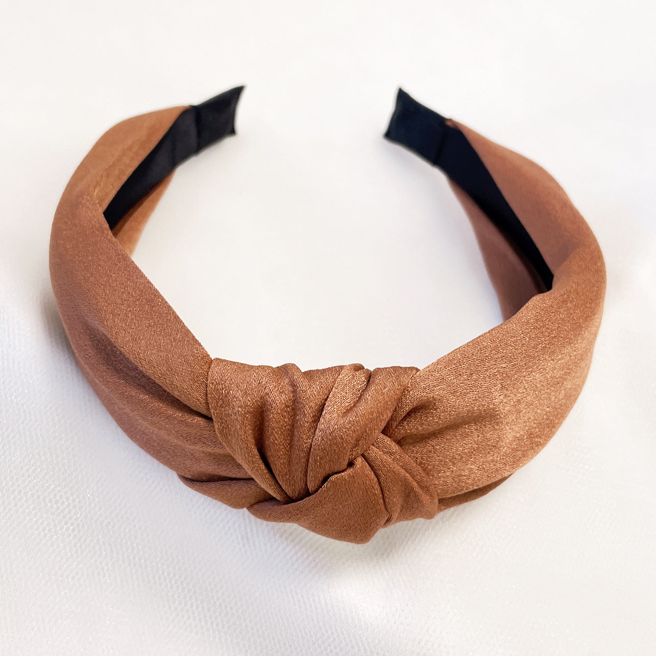 Wholesale Fabric flower cross knot wide edge sweet headband