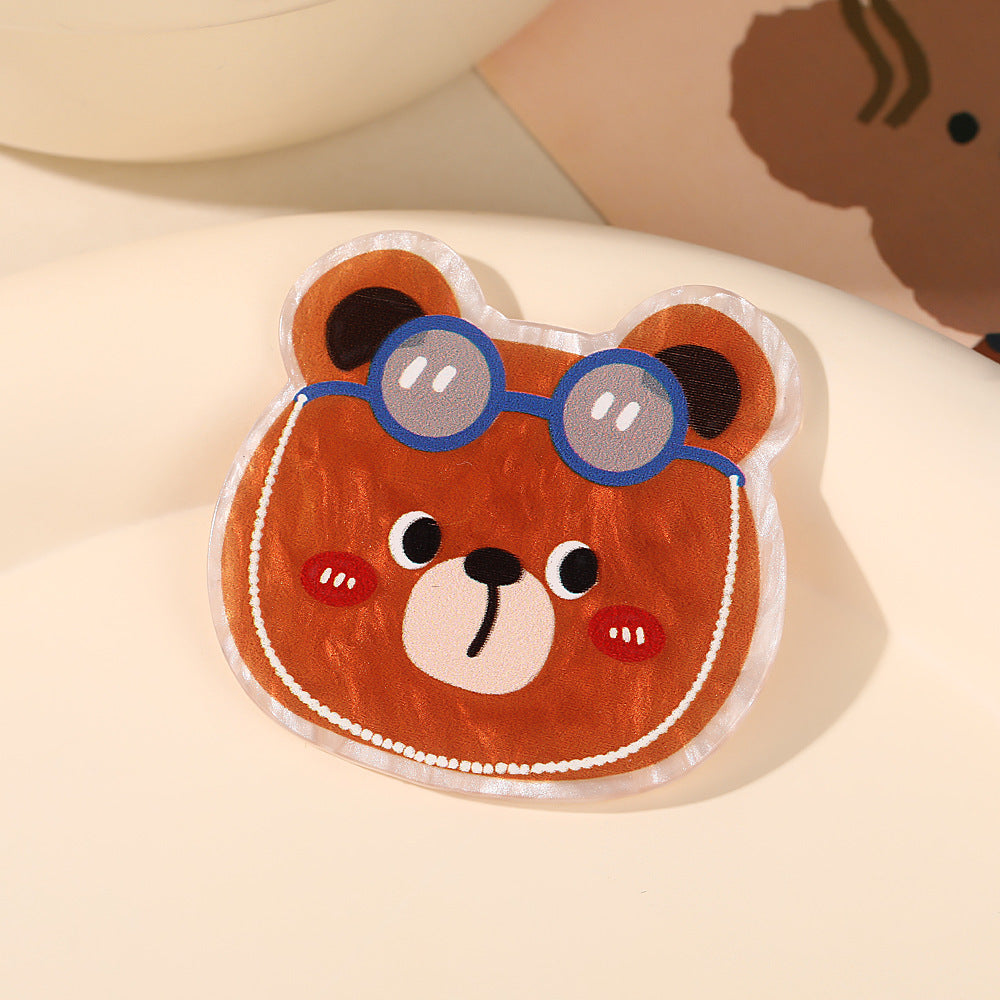 Wholesale 10pcs Cartoon Birthday Hat Bear Sweet Acrylic Patch