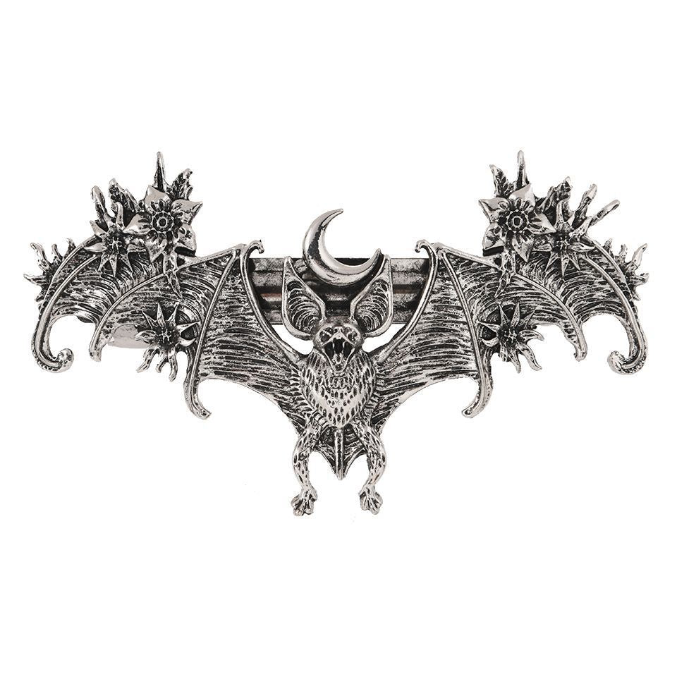 Wholesale  embossed bat hairpin spring hairpin horizontal clip for women