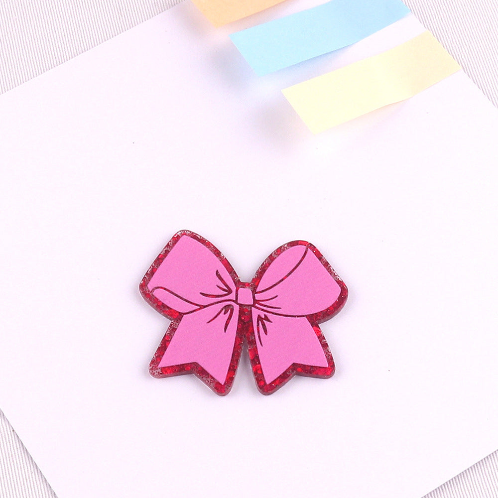 Wholesale 10pcs/pack Pretty Bows Acrylics for Badge Reel