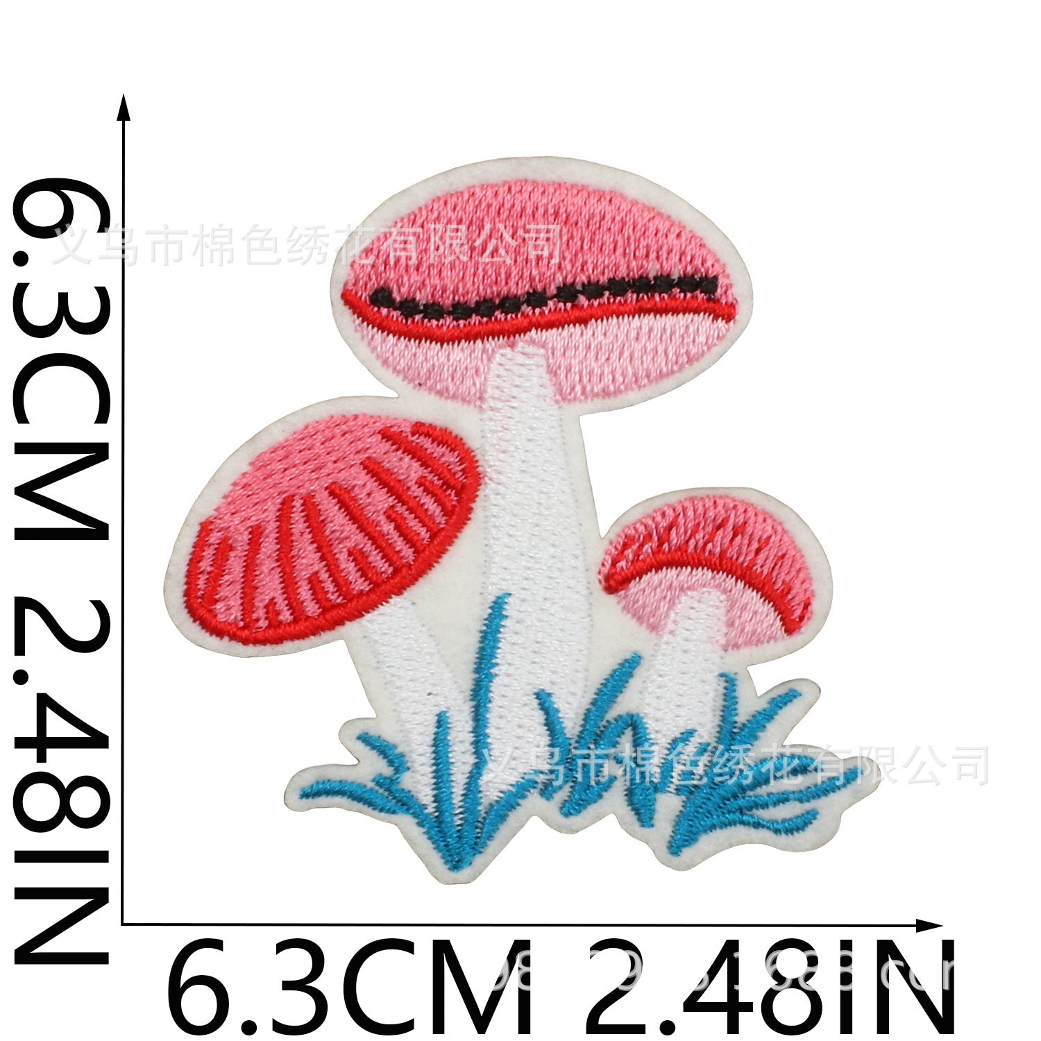 Wholesale Flower Fairy Embroidery Patch With Strawberry Coffee Design Polyester Thread For Clothing Bags Hats Trendy DIY Craft Supply Resale Gift