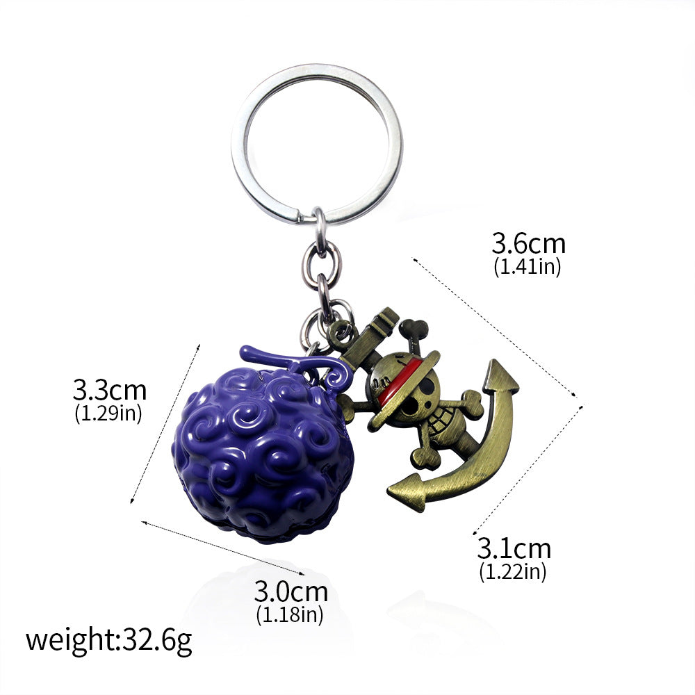 Wholesale Alloy Devil Fruit Pendant Keychain