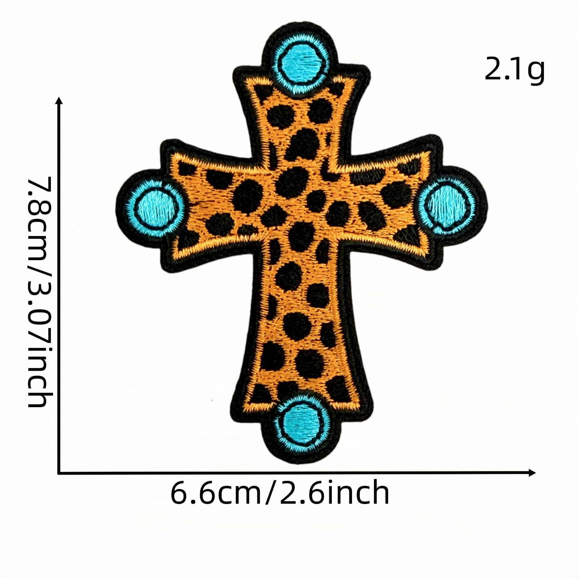 Wholesale Casual Embroidered Iron On Patches Set Of 9 Western Cowboy Cross Design For Hats Bags DIY Craft Supply