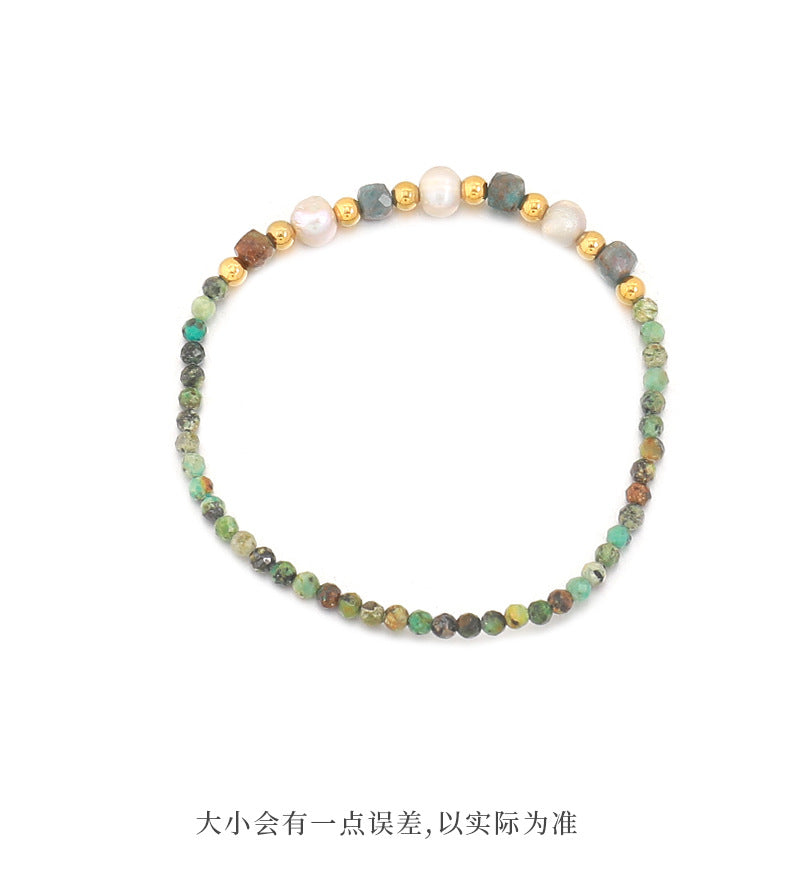 Wholesale New Natural Freshwater Pearl Turquoise Handmade Beaded Necklace Original Design