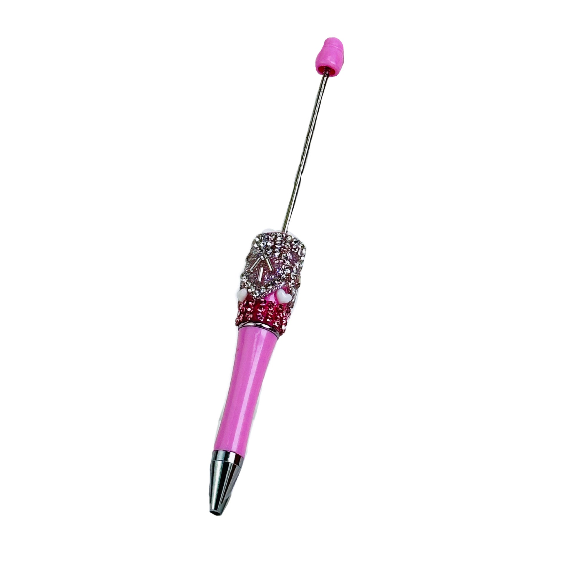 Wholesale crystal gravel diy beadable pen