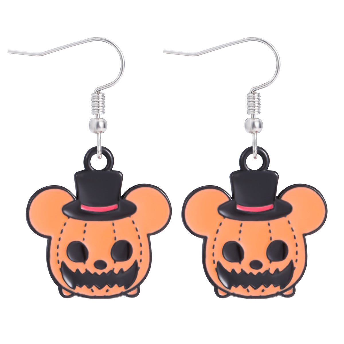 Wholesale  Themed Skull Pumpkin Earrings Zinc Alloy Drip Oil Fashion Jewelry Accessory For Party Gift OLY Exclusive