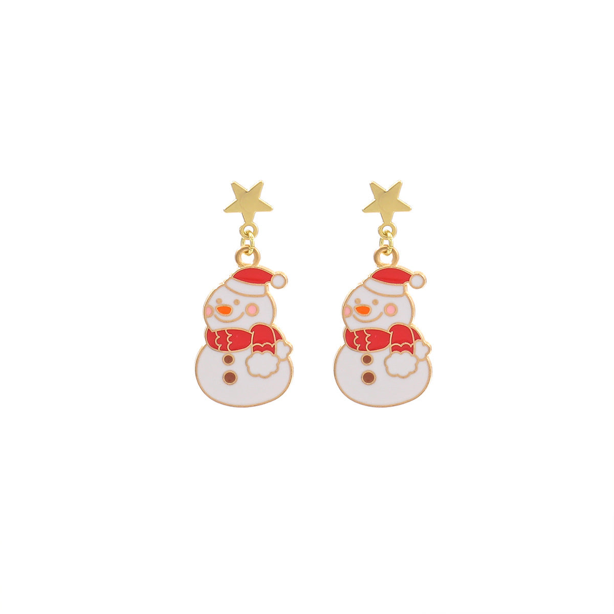 Wholesale Christmas snowman Santa Claus earrings