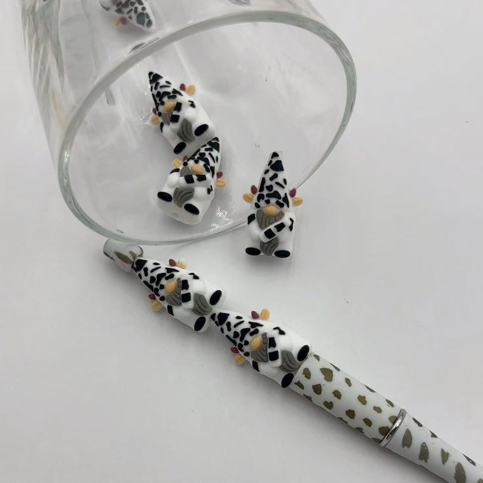 Wholesale Silicone creative beads 3D dwarf