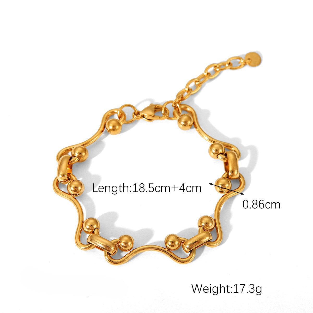 Wholesale Stainless steel geometric element men' s bracelet
