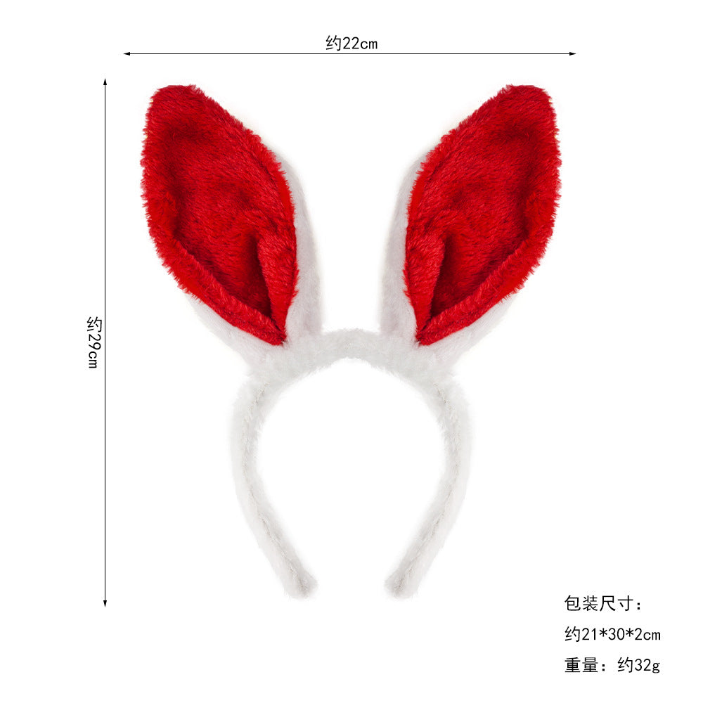 Wholesale Halloween Women Children's Performance Props Easter Cute Plush Rabbit Ear Headwear