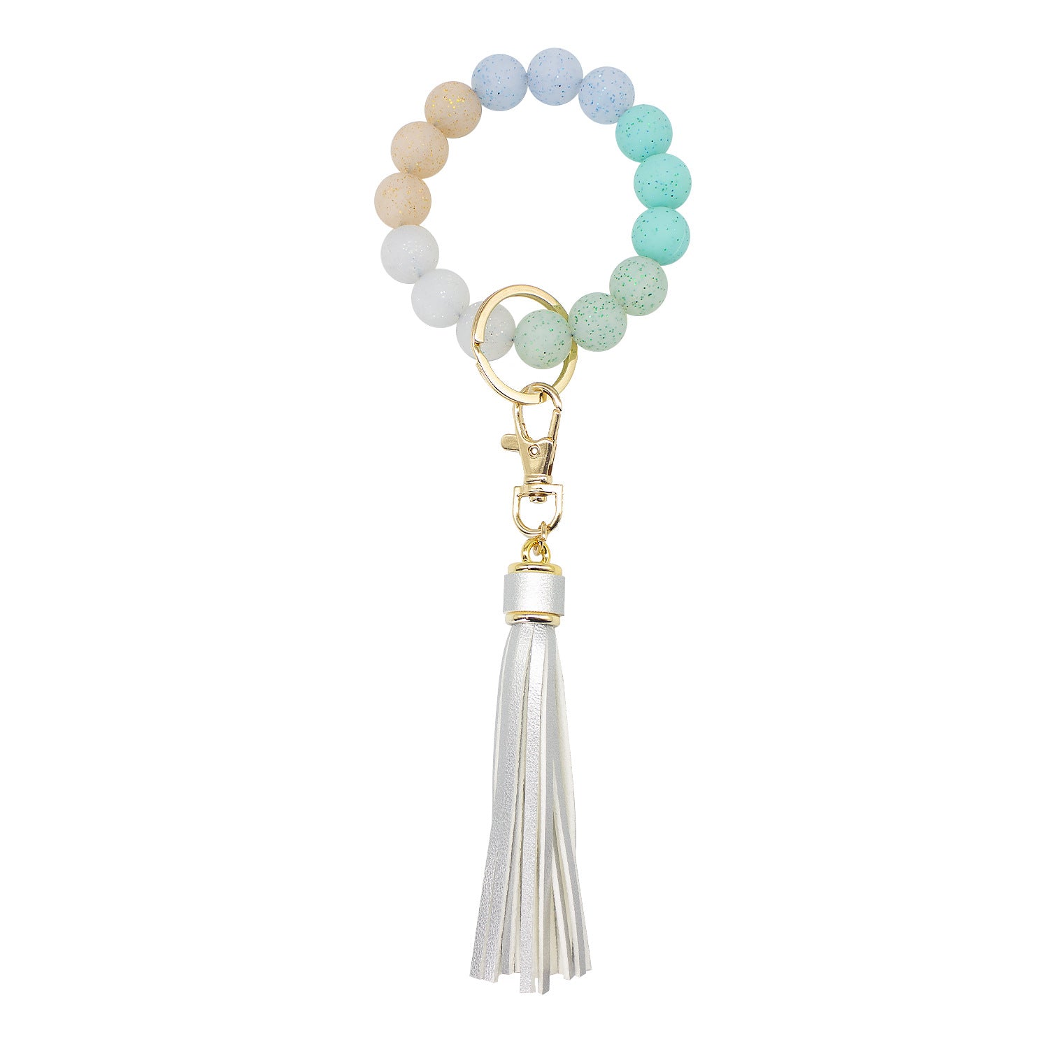 Wholesale Tassel Wood Beads Silicone Beads Wrist Keychain