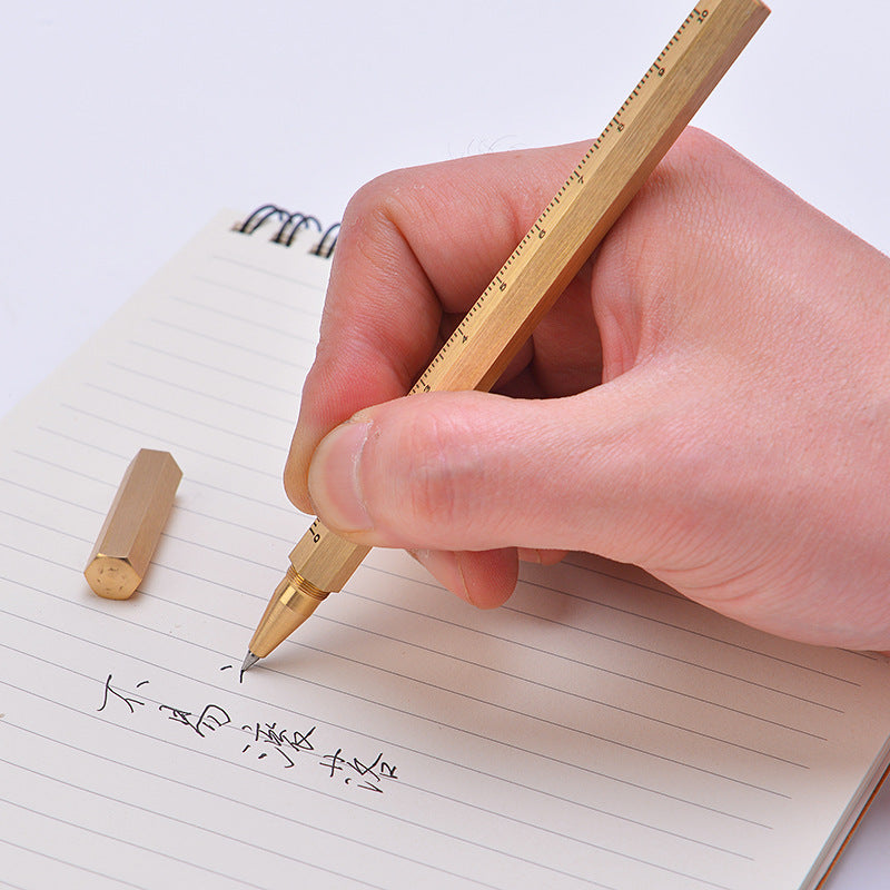 Wholesale Scale Hexagonal Brass Pen