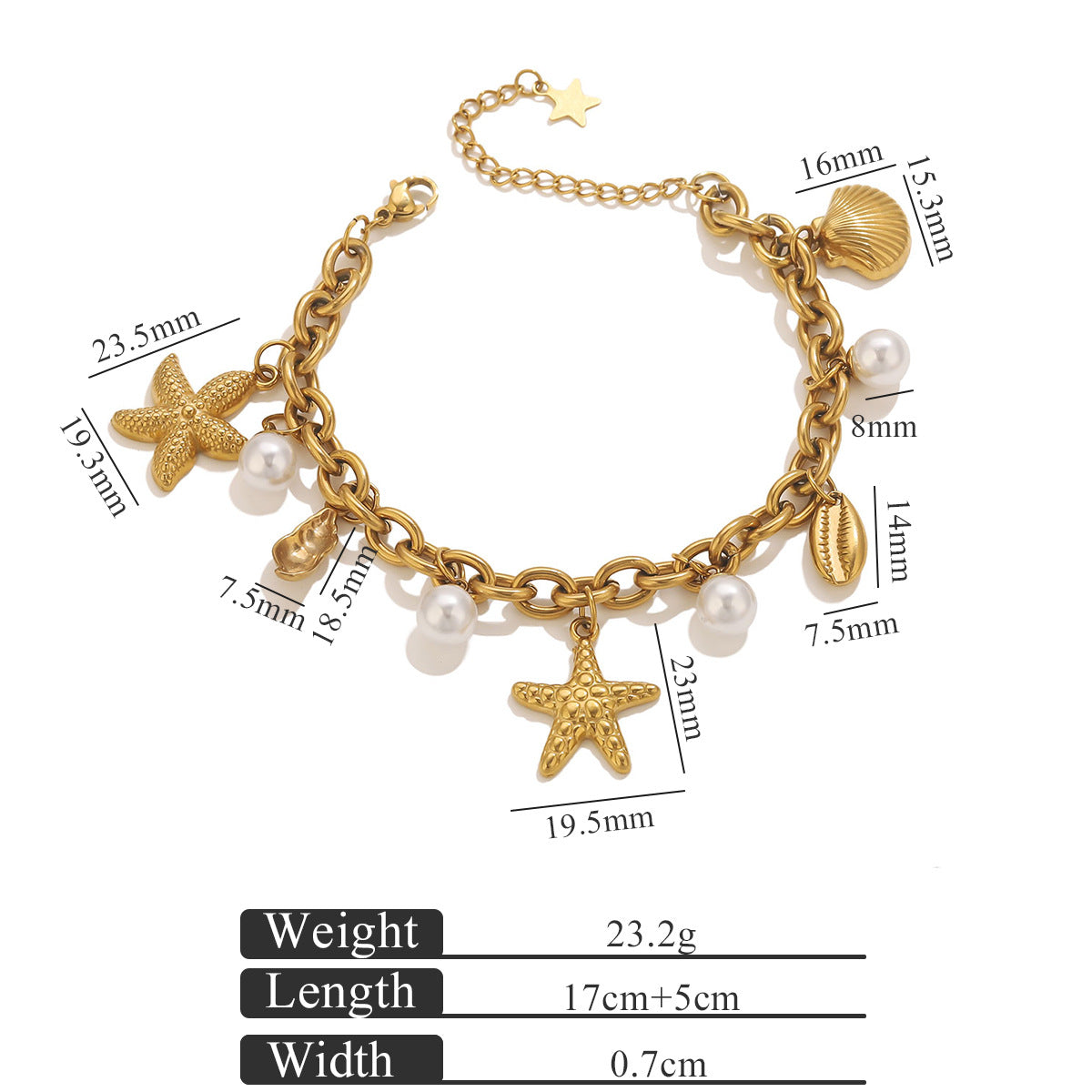 Wholesale Stainless Steel Heart Cherry Bracelet