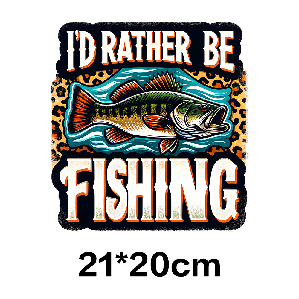 Wholesale Fishing UV DTF Ready to Press Transfers Wraps