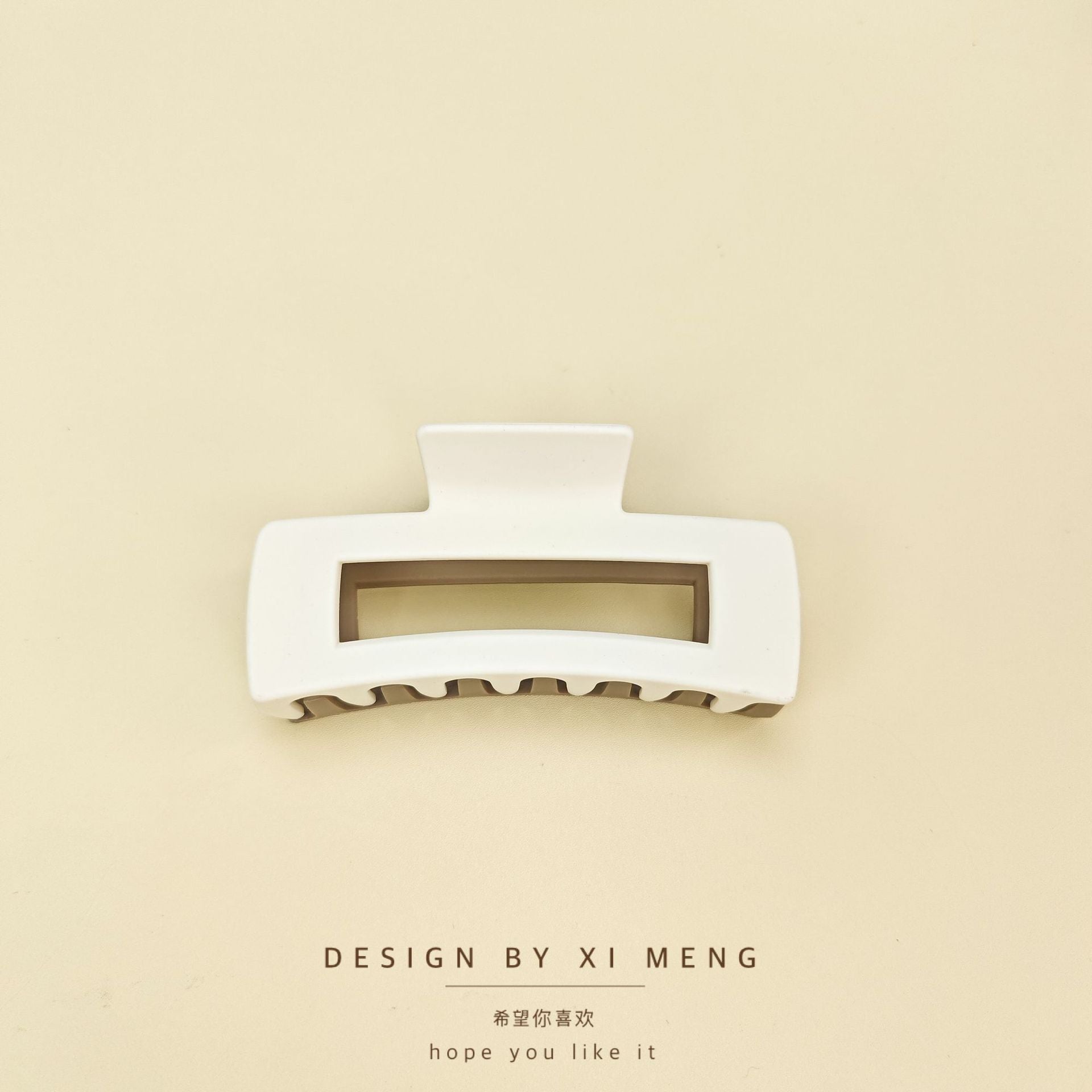 Wholesale Simple Frosted Acrylic Hair Clips