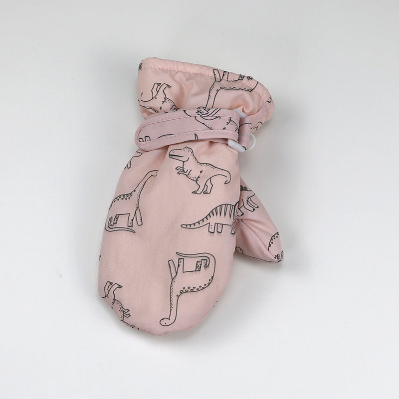 Wholesale Children's Autumn and Winter Velvet Thickened Warm Baby Gloves