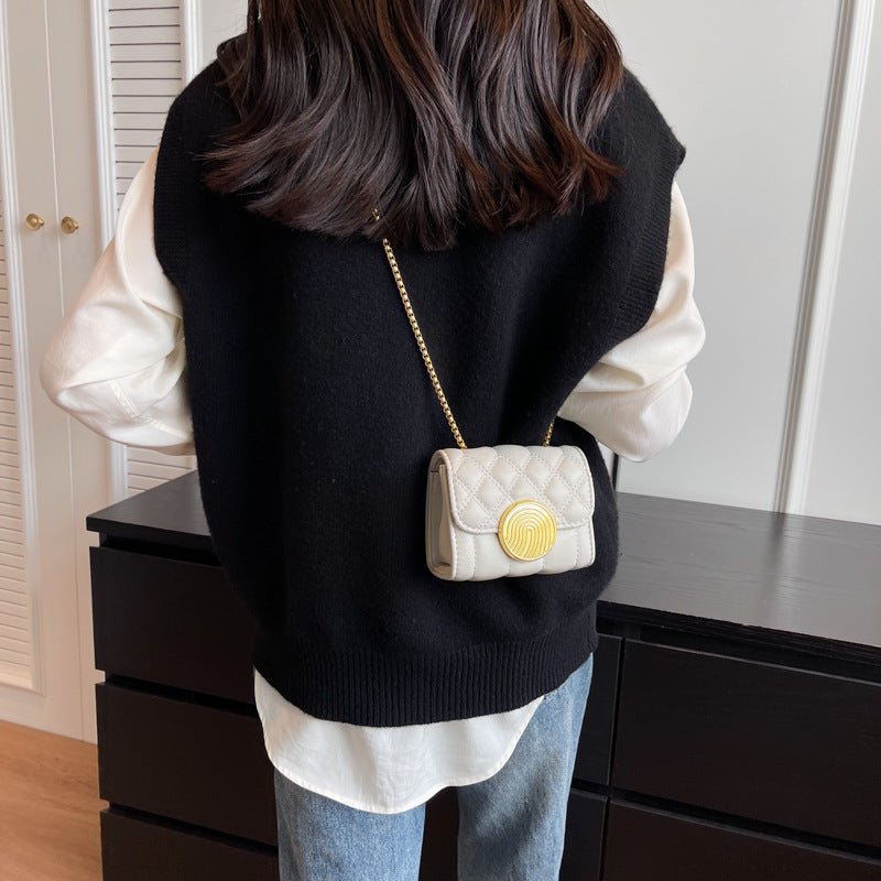 Wholesale 2023 Lingge Chain PU Single Shoulder Crossbody Bag