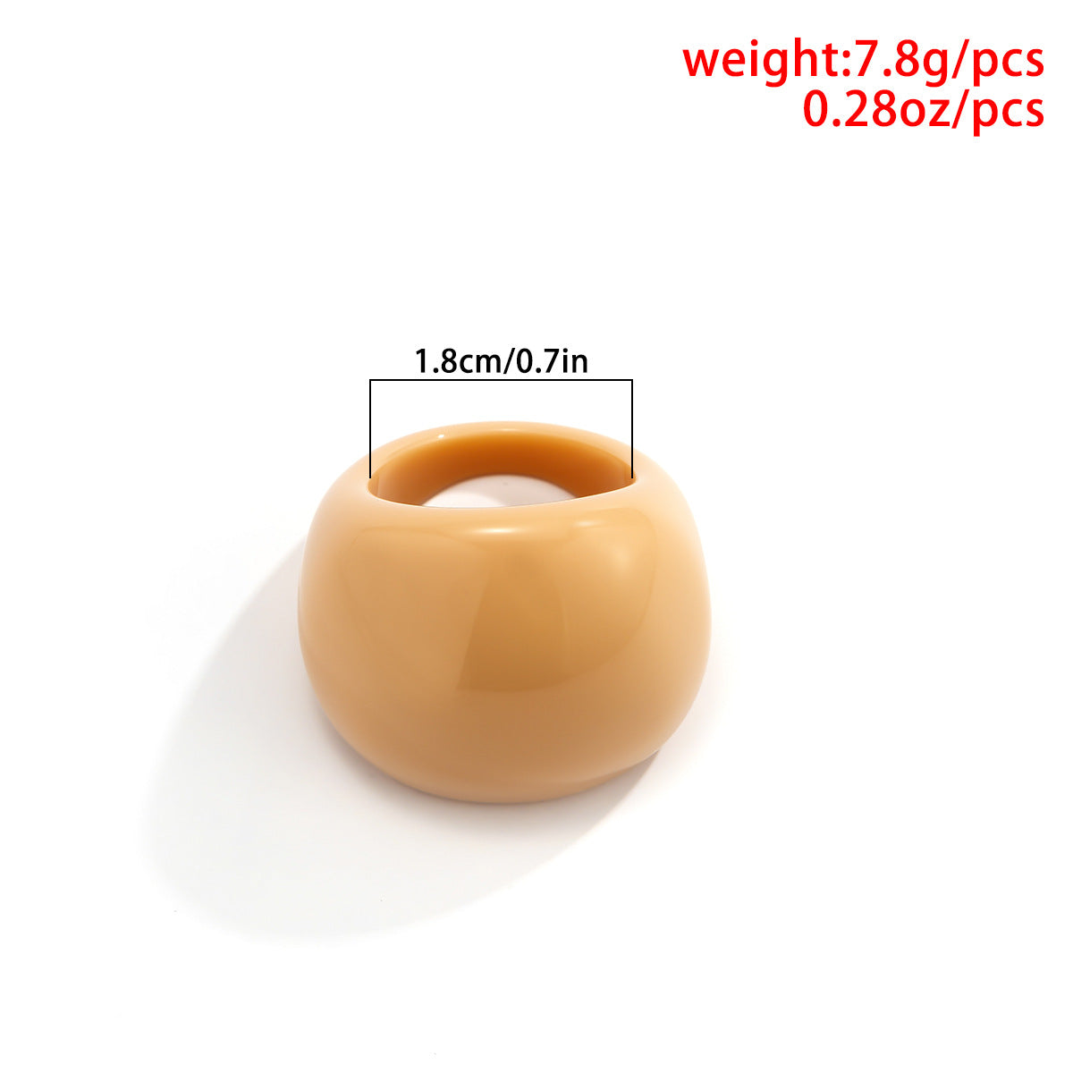 Wholesale Candy Colored Acrylic Geometric Rings