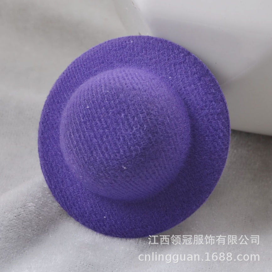 Wholesale 10pcs BJD Doll Brushed Small Top Hat Bare Hat Doll Jewelry Hat Embryo Small Jewelry Raw Material Toy Bare Hat 8cm
