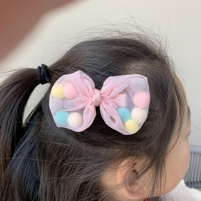 Wholesale Princess side clip girls handmade hair accessories