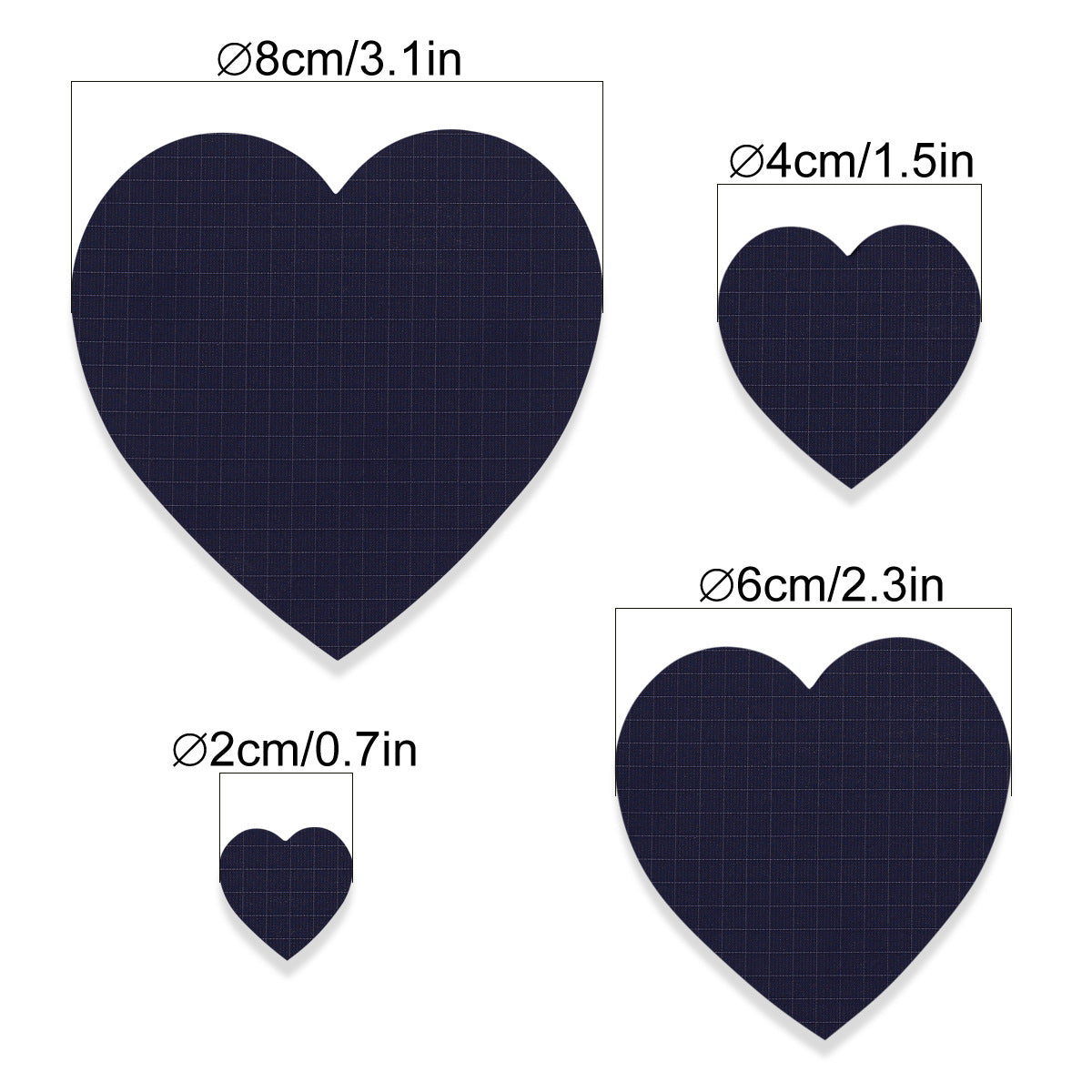 Wholesale Sapphire Blue Nylon Self Adhesive Repair Patches 11 Pack No Sew Waterproof Fabric For Coats Raincoats Tents Down ets Everyday Home Travel Gift