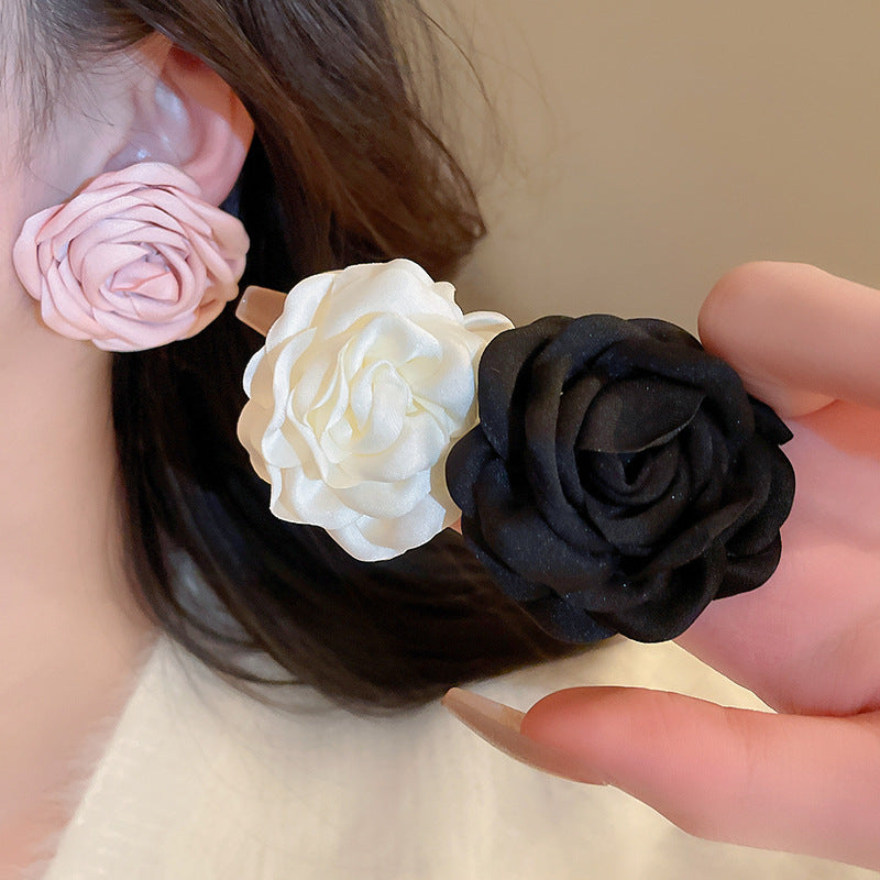 Wholesale Vintage Fabric Flower Sweet Necklace Bracelet Earring Set