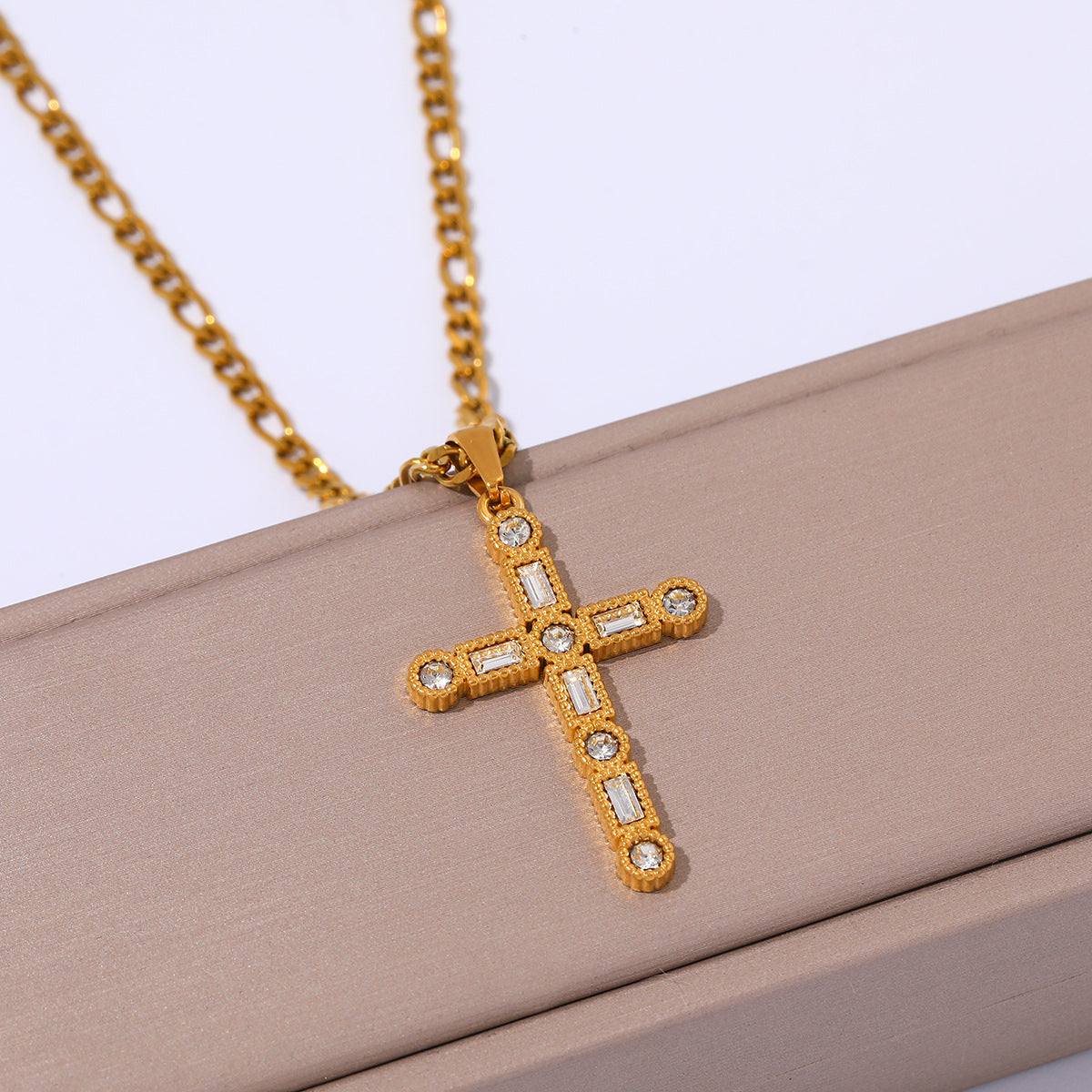 Wholesale Stainless steel necklace cross pendant
