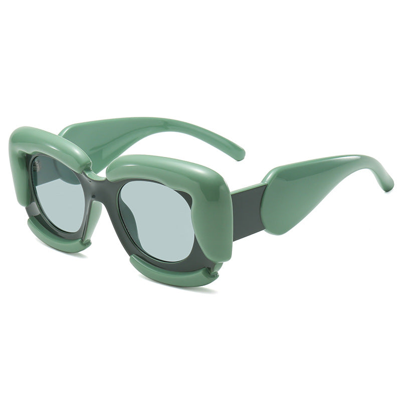 Wholesale Square Cloud Shaped UV Resistant PC Sunglasses