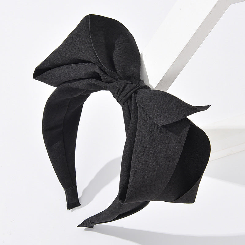 Wholesale French Style Black Big Bow Headband