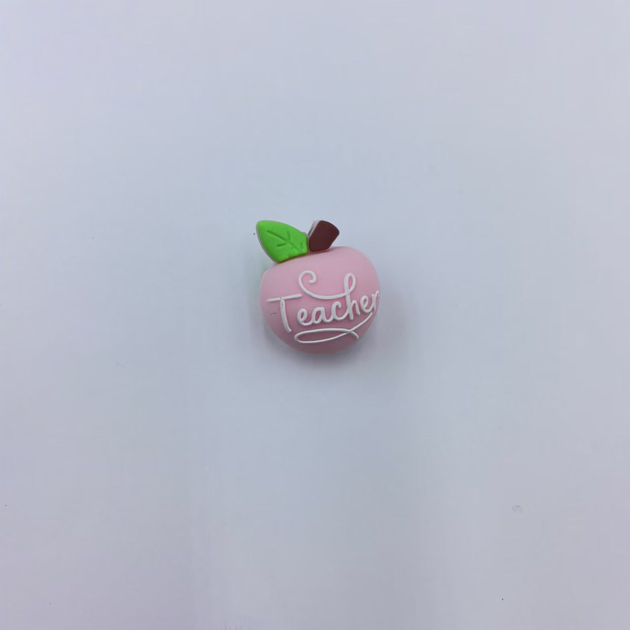 Wholesale 10pcs 3D Apple Education Silicone DIY Beads