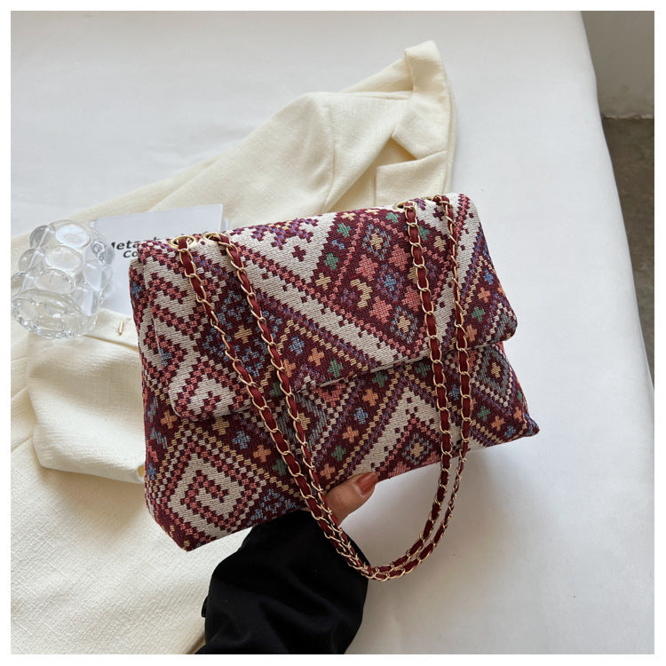 Wholesale Canvas Ethnic Wind Large Capacity Bag