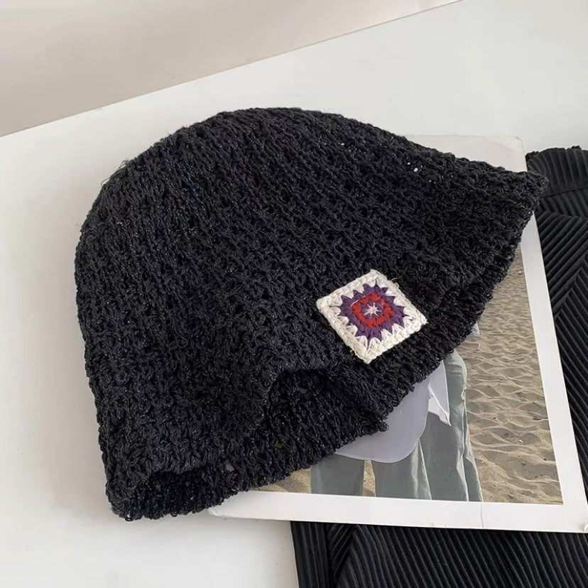 Wholesale Hook Flower Woven Hollow Pastoral Style Bucket Hat