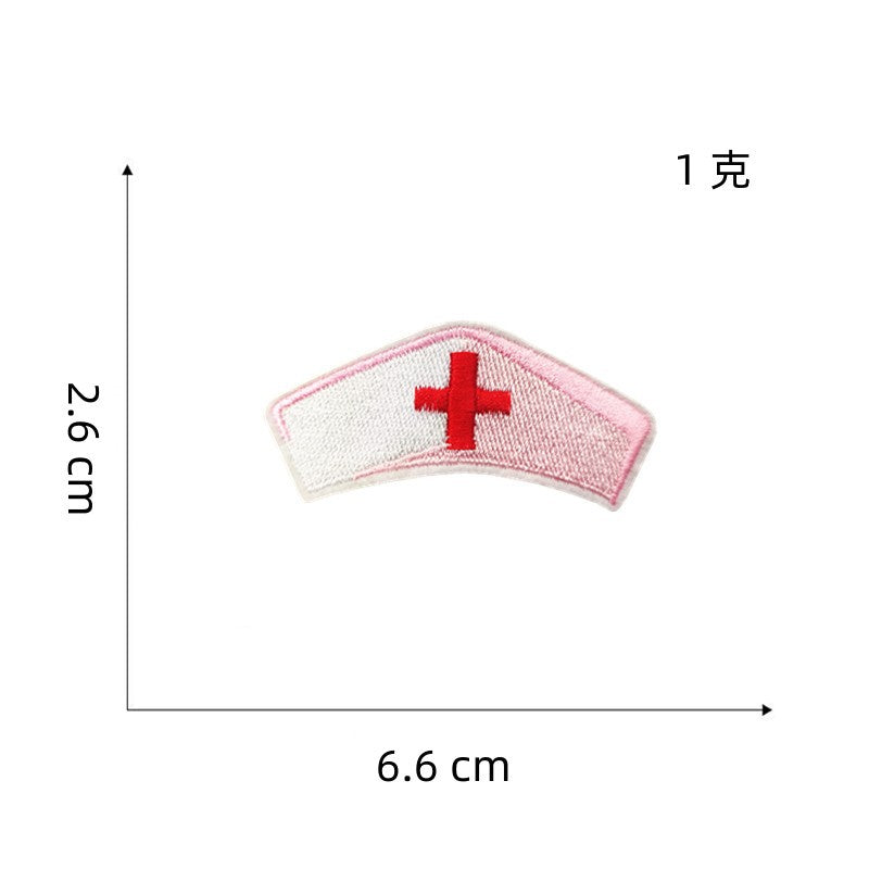 Wholesale Cartoon Heart Embroidered Iron On Patches For Nurse S Day Clothing Decoration