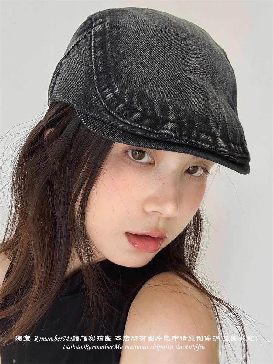 Wholesale Retro Versatile Denim Adjustable Front Hat
