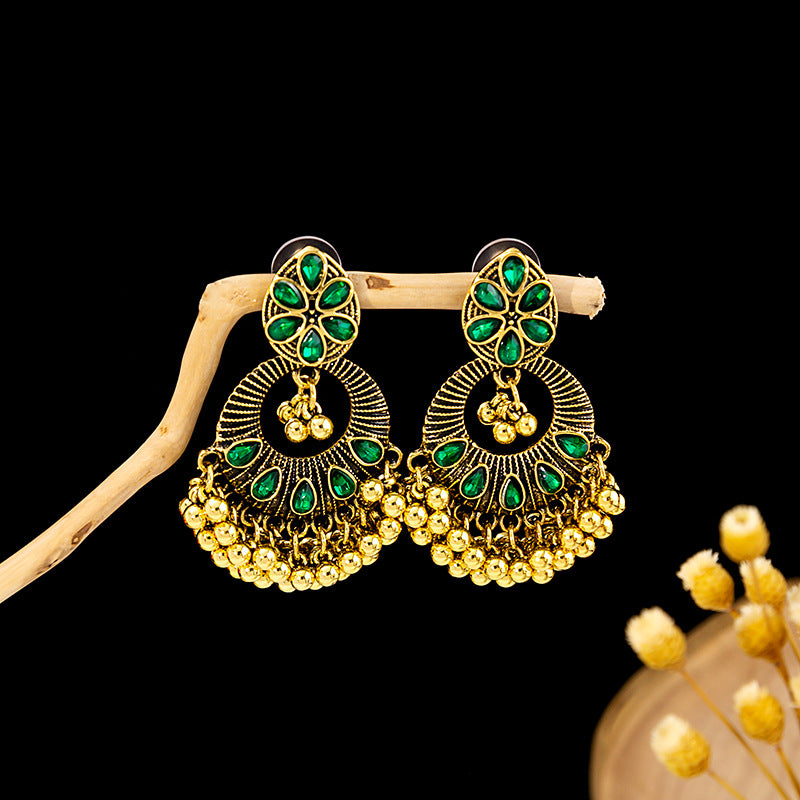 Pendientes de aleación de cristal de plateado al por mayor Pin hueco