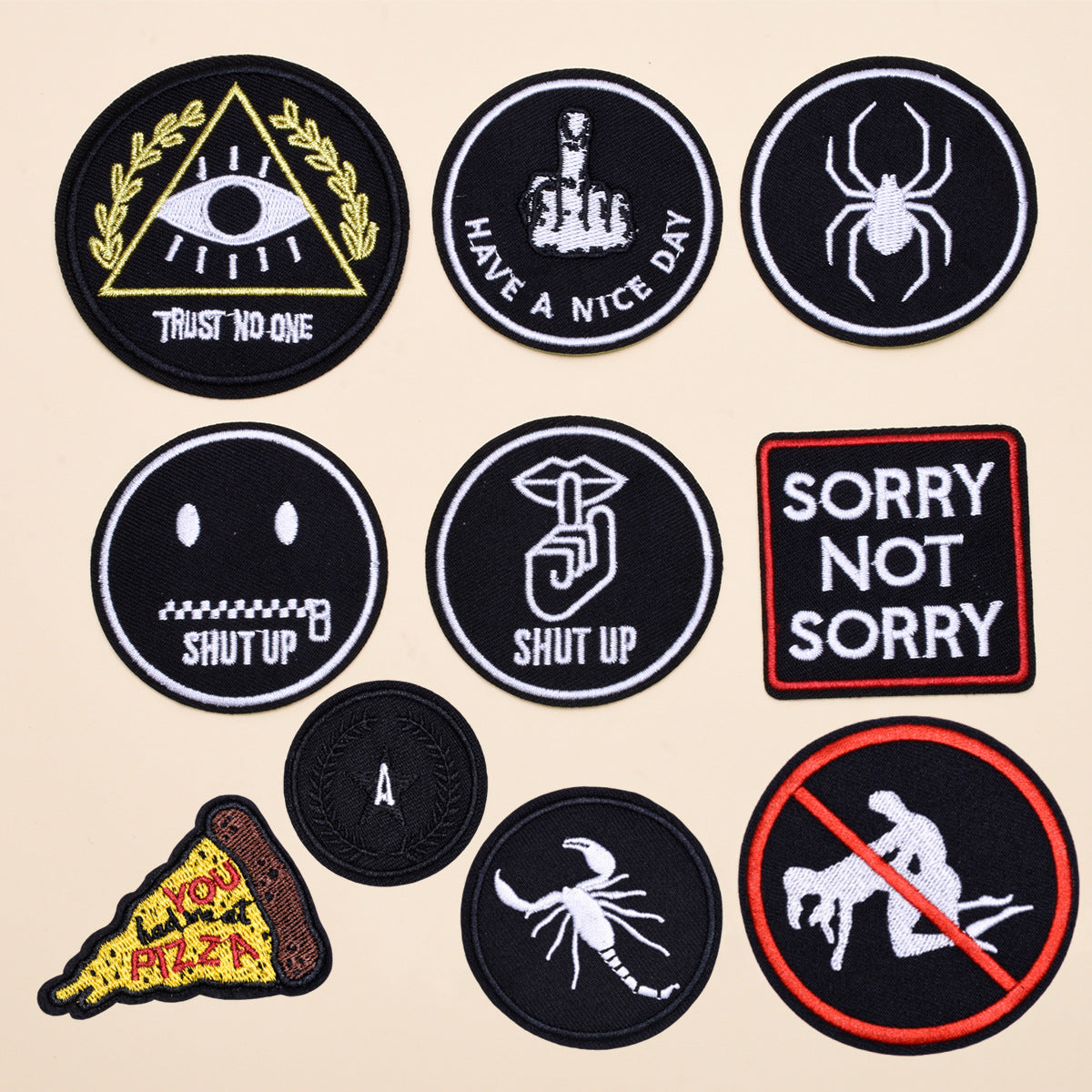 Wholesale Cloth Letter Patches Set Of 10 Styles Clothing Badges DIY Fashion Accessory For Apparel Decoration