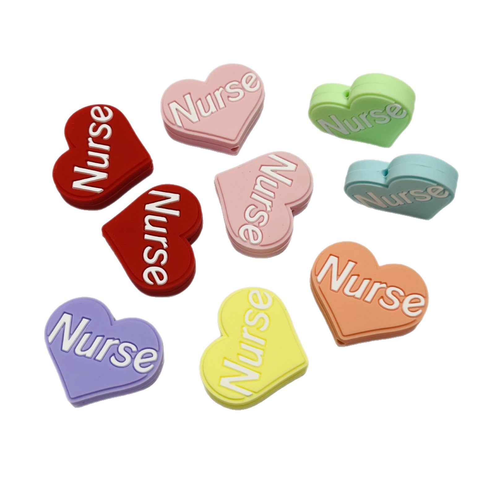 Wholesale 10pcs  Epoxy food grade baby teether beads DIY beaded nurse beads