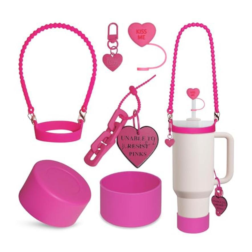 Wholesale Black Cup Set Cross Keychain 40oz Cup Accessories Set