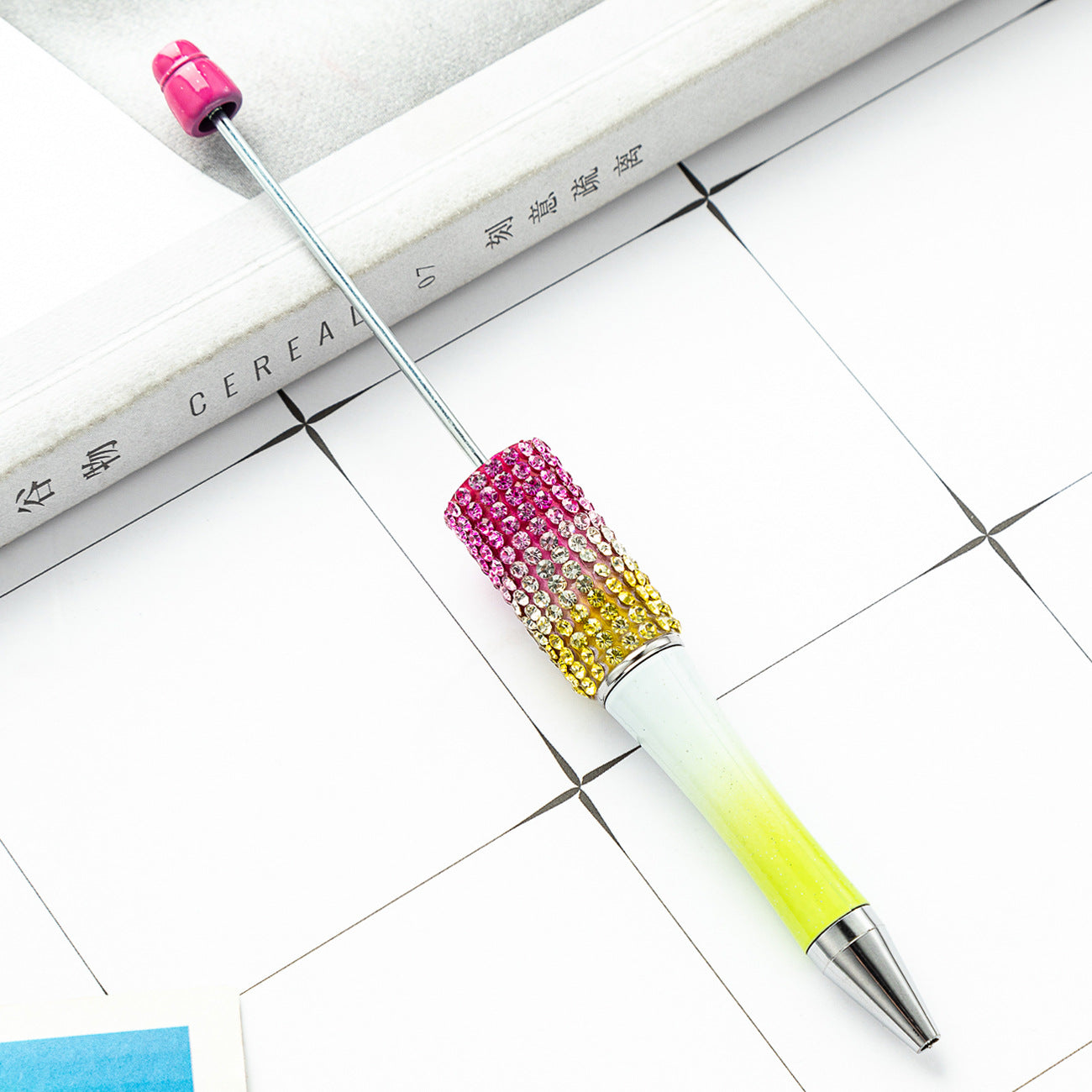 Wholesale 500pcs Beadable Pens Rhinestone Pens Handmade Plastic Diamond Pen