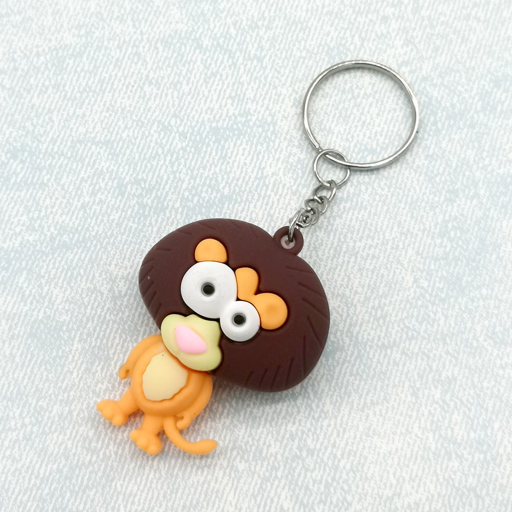 Wholesale PVC Cartoon Animal Keychain