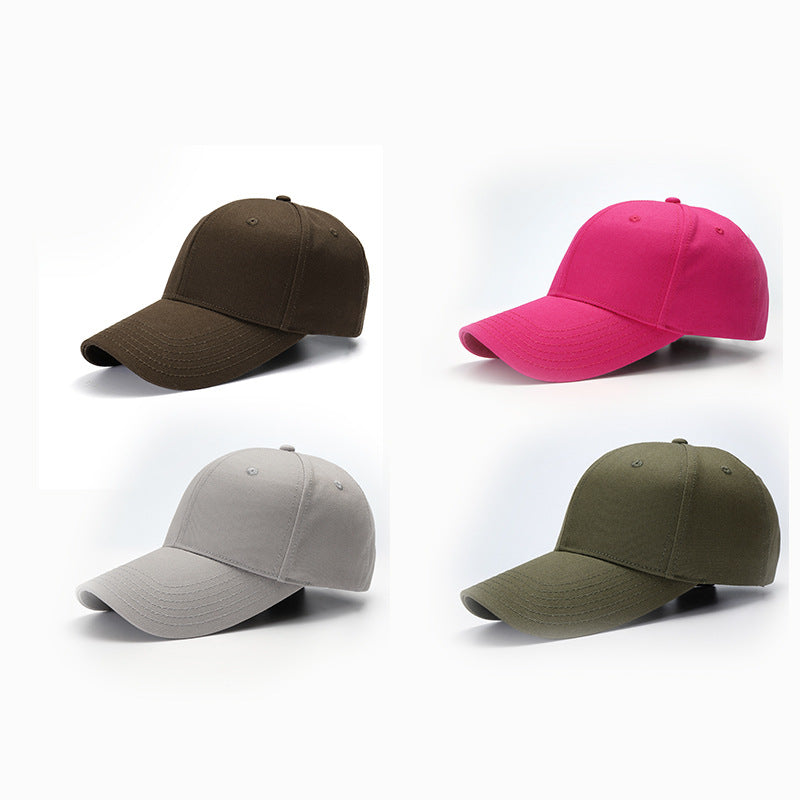 Wholesale The New Simple Solid Color Hard-top Cotton Big-toe Bib Cap