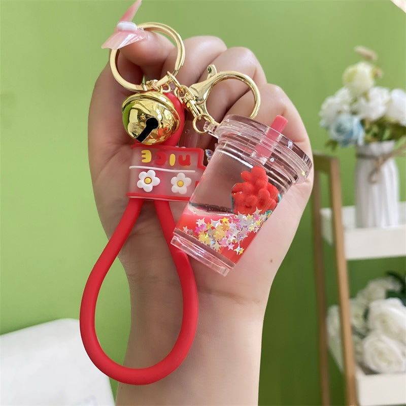 Wholesale Grape Milk Tea Acrylic Keychains