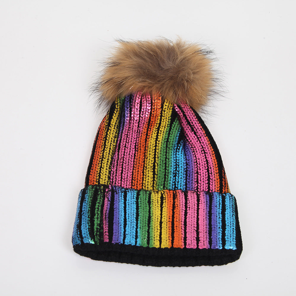 Wholesale Wool Ball Knitted Hat
