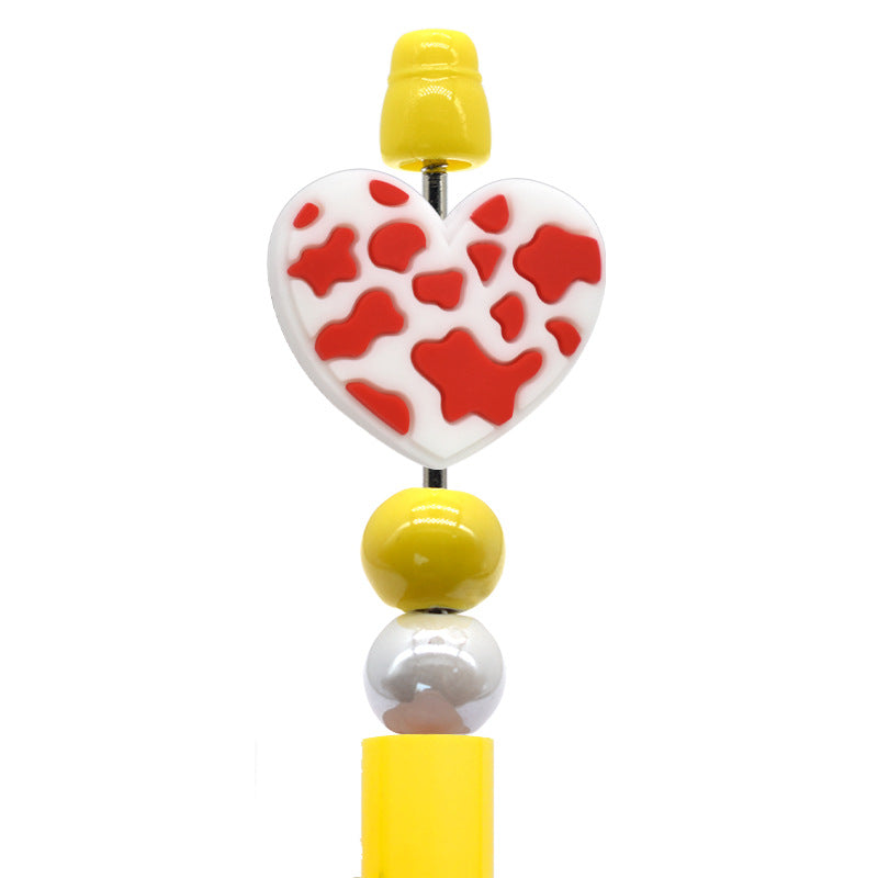 Wholesale Random100pcs/pack DIY color love ballpoint pen handmade beaded