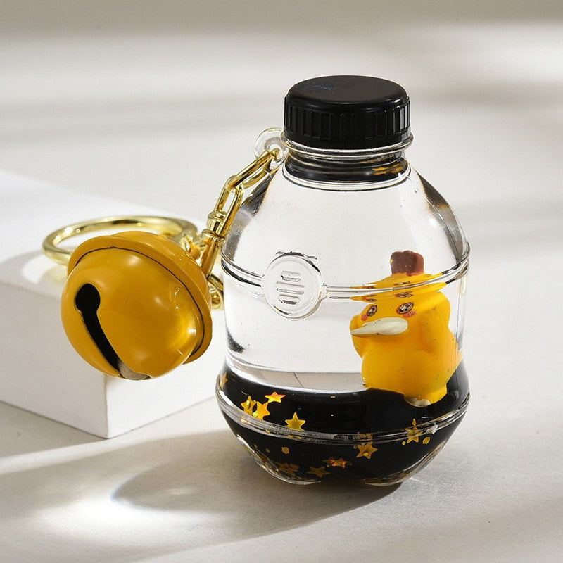 Wholesale Acrylic oil-filled capybara keychain