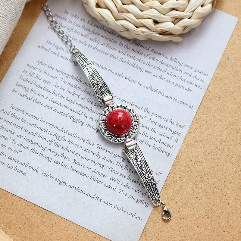 Wholesale Colored Stone All-match Simple Bracelet