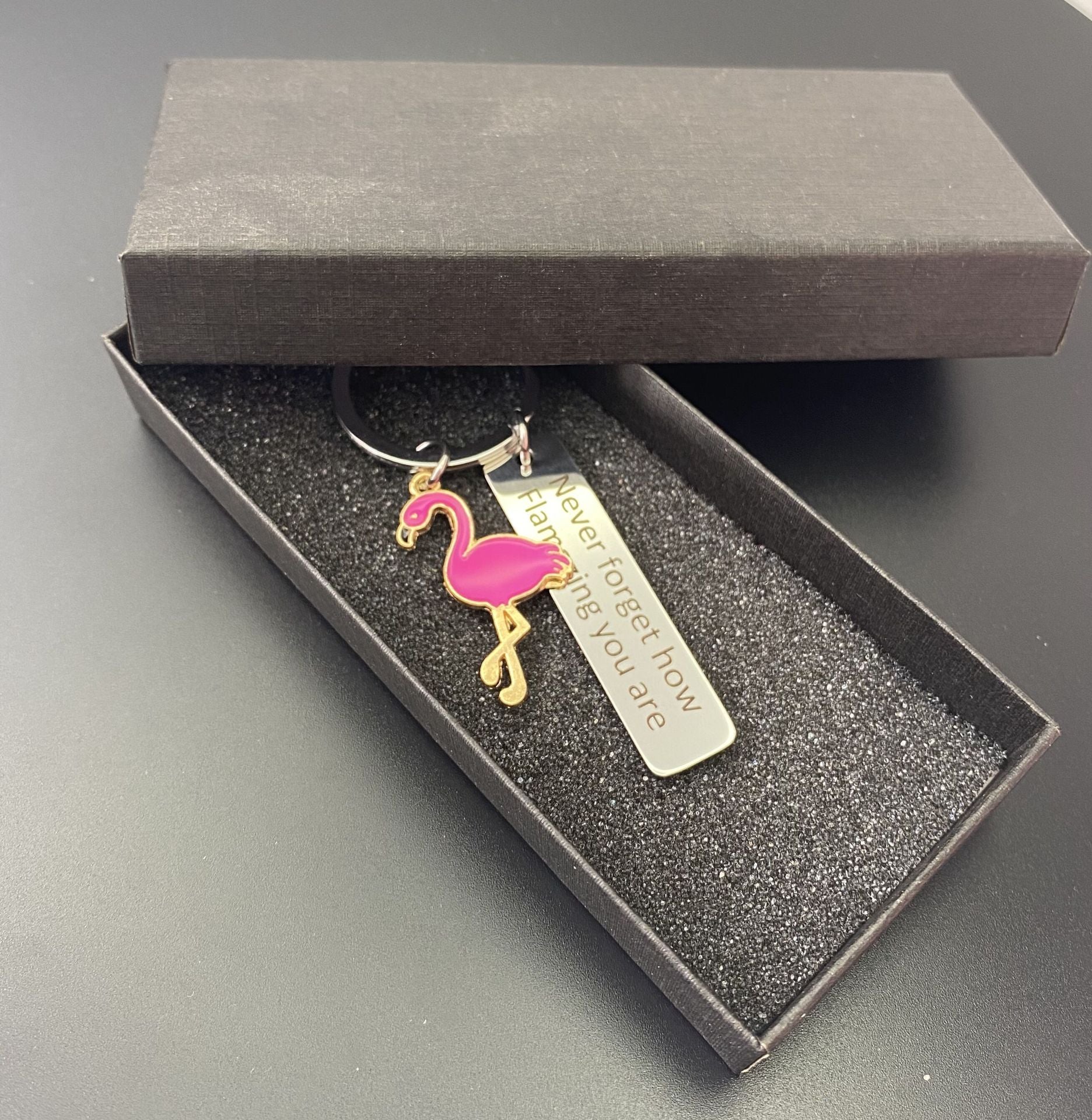 Wholesale Flamingo Stainless Steel Key Chain