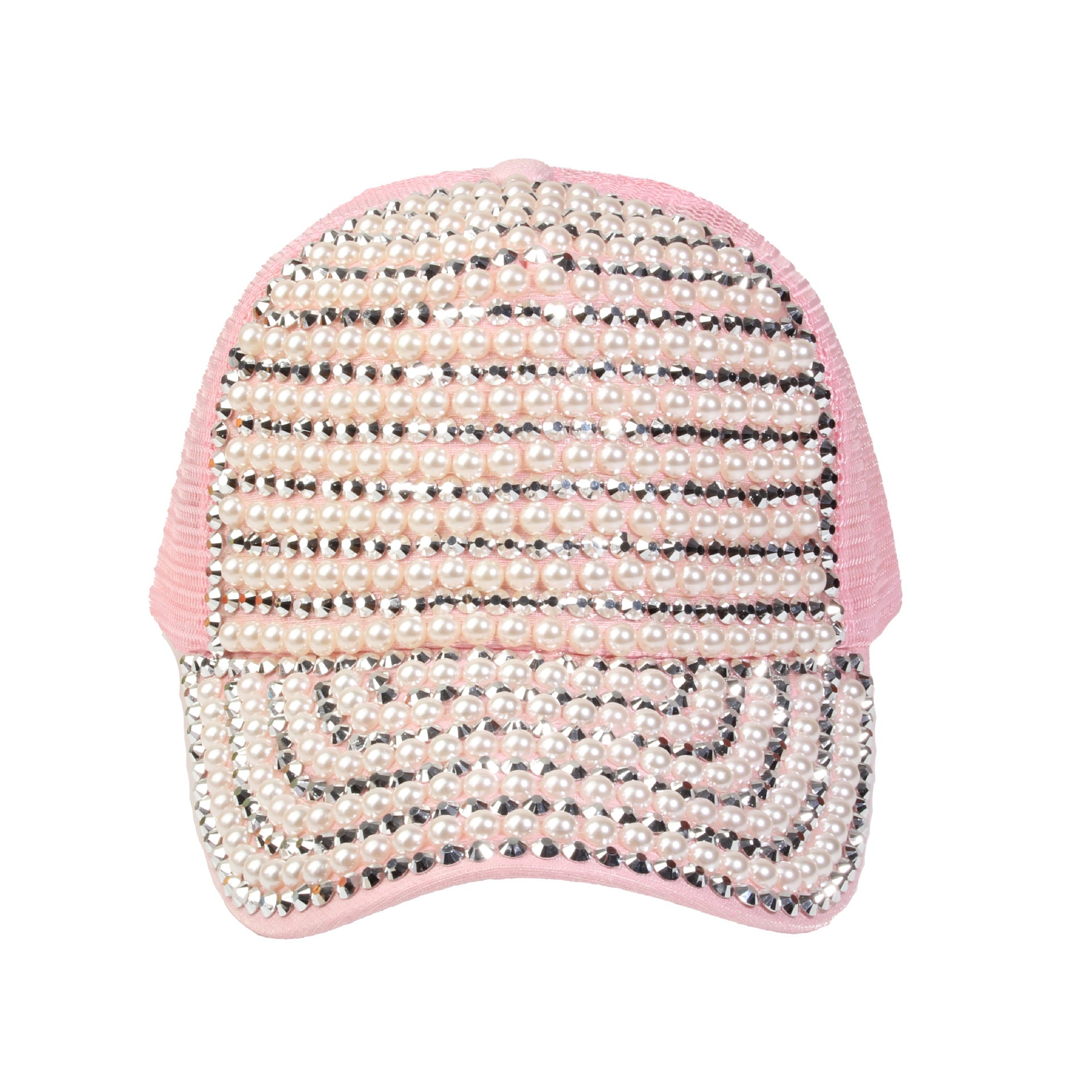 Wholesale Beaded Diamond Hollow Baseball Cap
